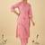 Women Regular Thread Work Pure Cotton Kurta with Trousers