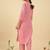 Women Regular Thread Work Pure Cotton Kurta with Trousers