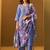 Floral Regular Thread Work Kurta With Trousers & Dupatta
