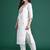 Floral Embroidered Thread Work Kurta With Trousers & Dupatta