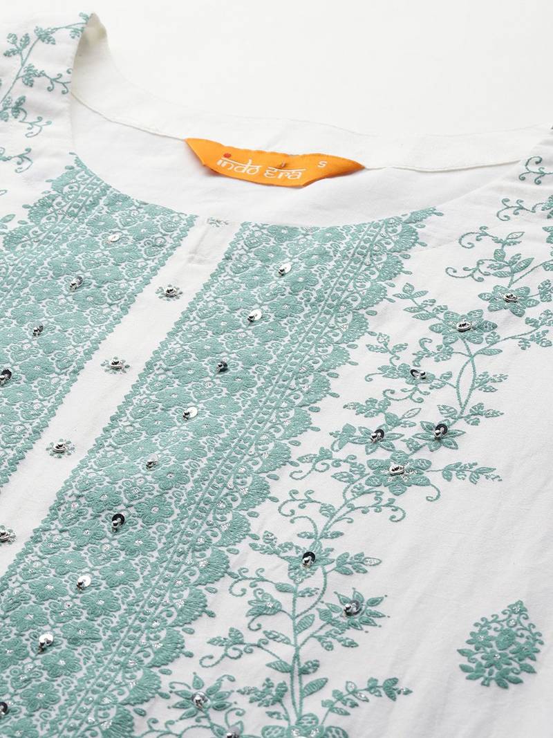 Ethnic Motifs Embroidered Kurta with Trousers & Dupatta
