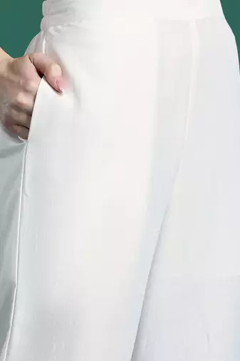 Ethnic Motifs Embroidered Kurta with Trousers & Dupatta