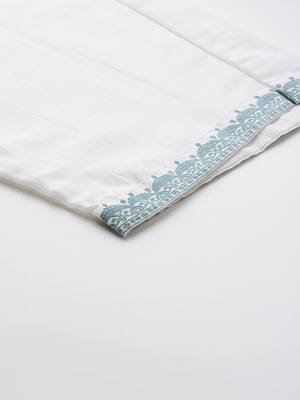 Ethnic Motifs Embroidered Kurta with Trousers & Dupatta 9