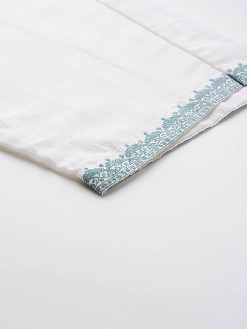 Ethnic Motifs Embroidered Kurta with Trousers & Dupatta