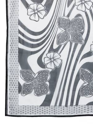Floral Embroidered Pure Cotton Kurta with Trousers & Dupatta 4