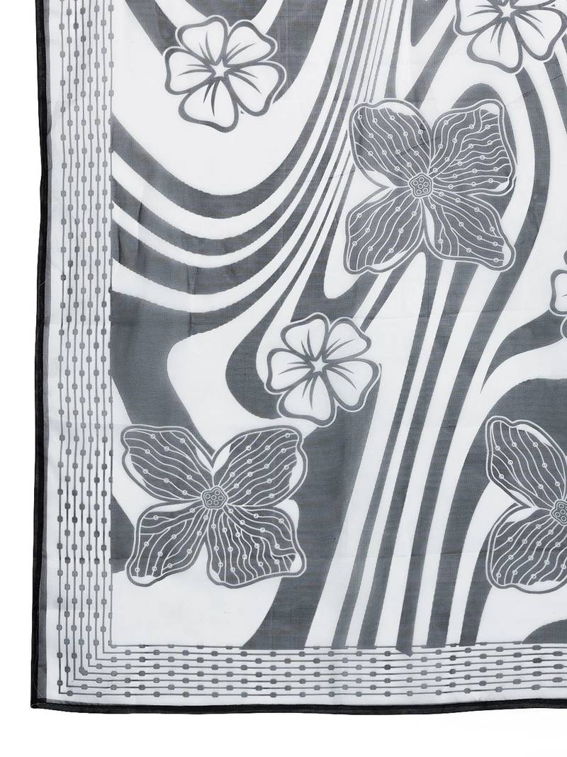 Floral Embroidered Pure Cotton Kurta with Trousers & Dupatta