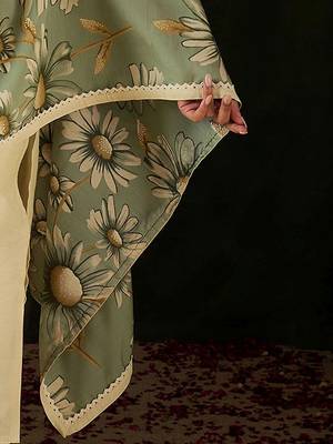 Women Floral Embroidered Regular Thread Work Kurta with Trousers & With Dupatta 6