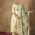 Floral Embroidered U-Neck Straight Kurta With Trousers And Dupatta