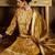 Ethnic Motifs Woven Design Zari Straight Kurta With Trousers & Dupatta