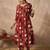 Women Ethnic Motifs Printed Pleated Pure Cotton Kurta with Trousers