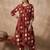 Women Ethnic Motifs Printed Pleated Pure Cotton Kurta with Trousers