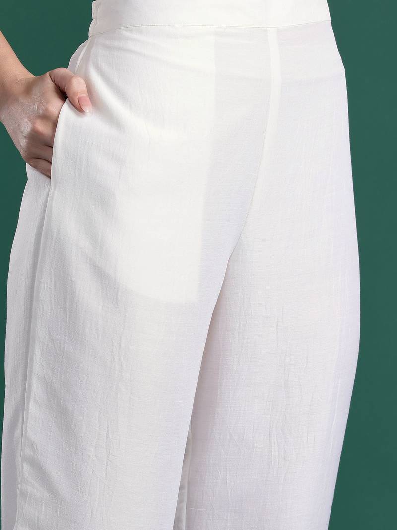 Ethnic Motifs Printed Kurta With Trousers & Dupatta