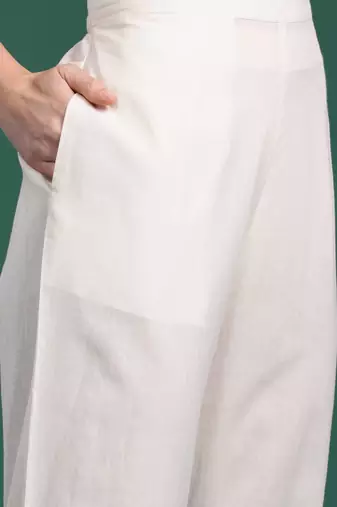 Ethnic Motifs Printed Panelled Pure Cotton Kurta with Trousers & Dupatta