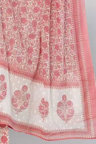 Ethnic Motifs Printed Empire Pure Cotton Kurta with Palazzos & Dupatta