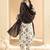 Women Printed Regular Mirror Work Pure Cotton Kurta with Trousers & With Dupatta