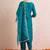 Women Floral Yoke Design Regular Gotta Patti Kurta with Trousers & With Dupatta