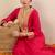 Women Ethnic Motifs Embroidered Mandarin Collar Mirror Work Kurta Trousers