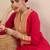 Women Ethnic Motifs Embroidered Mandarin Collar Mirror Work Kurta Trousers