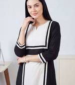 Women Colourblocked Regular Chanderi Silk Kurta with Trousers