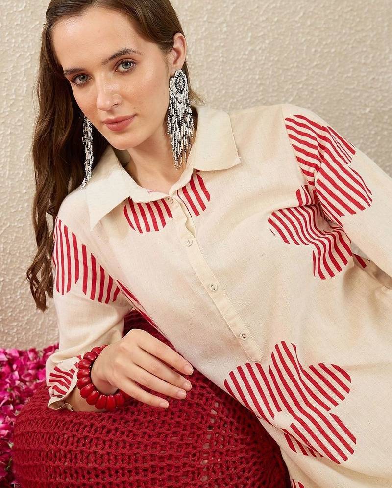 Women Printed Regular Pure Cotton Kurta with Trousers