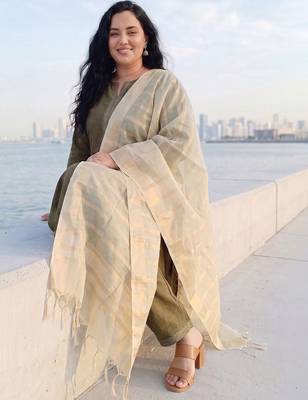 Women Ethnic Motifs Regular Kurta with Trousers & With Dupatta 1