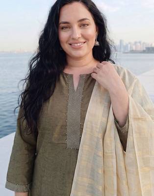 Women Ethnic Motifs Regular Kurta with Trousers & With Dupatta 2