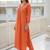 Women Ethnic Motifs Regular Mirror Work Liva Kurta with Trousers