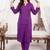Women Ethnic Motifs Pleated Thread Work Kurta with Trousers