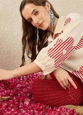 Women Ethnic Motifs Printed Regular Pure Cotton Kurta with Trousers 5