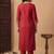Women Ethnic Motifs Embroidered Regular Sequinned Liva Kurta with Trousers
