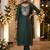 Women Embroidered Regular Chanderi Silk Kurta with Trousers & With Dupatta