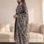 Women Floral Printed Regular Thread Work Kurta with Trousers & With Dupatta