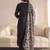 Women Floral Printed Regular Thread Work Kurta with Trousers & With Dupatta