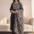 Women Floral Printed Regular Thread Work Kurta with Trousers & With Dupatta