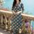 Women Floral Printed Pleated Beads and Stones Pure Cotton Kurta with Trousers