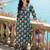 Women Floral Printed Pleated Beads and Stones Pure Cotton Kurta with Trousers