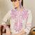 Women Floral Embroidered Regular Thread Work Kurta with Palazzos