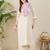 Women Floral Embroidered Regular Thread Work Kurta with Palazzos