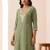 Women Ethnic Motifs Embroidered Regular Thread Work Kurta with Trousers