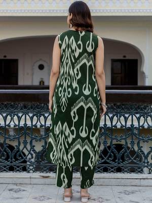 Women Printed Regular Pure Cotton Kurta with Trousers & With Dupatta 3