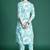 Women Floral Printed Regular Sequinned Pure Cotton Kurta with Trousers
