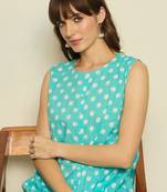 Women Printed Regular Pure Cotton A-Line Kurta with Trouser