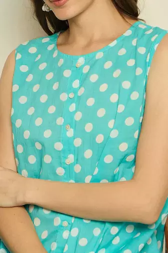Women Printed Regular Pure Cotton A-Line Kurta with Trouser