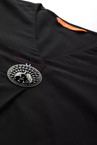 Floral Embroidered Pure Cotton Kurta with Trousers
