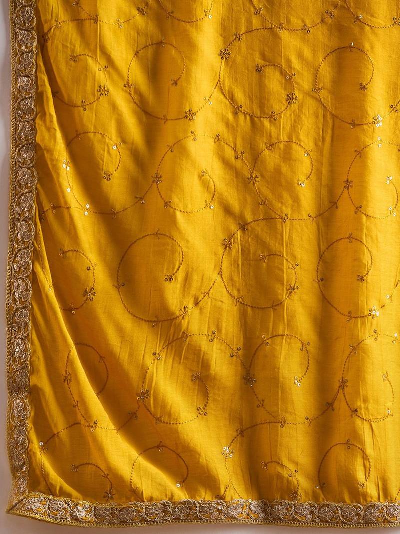 Women Paisley Embroidered Regular Kurta with Trousers & With Dupatta
