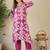 Women Ethnic Motifs Printed Regular Thread Work Pure Cotton Kurta with Trousers