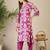 Women Ethnic Motifs Printed Regular Thread Work Pure Cotton Kurta with Trousers