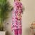 Women Ethnic Motifs Printed Regular Thread Work Pure Cotton Kurta with Trousers