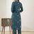 Women Floral Printed Regular Thread Work Pure Cotton Kurta with Trousers