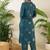 Women Floral Printed Regular Thread Work Pure Cotton Kurta with Trousers